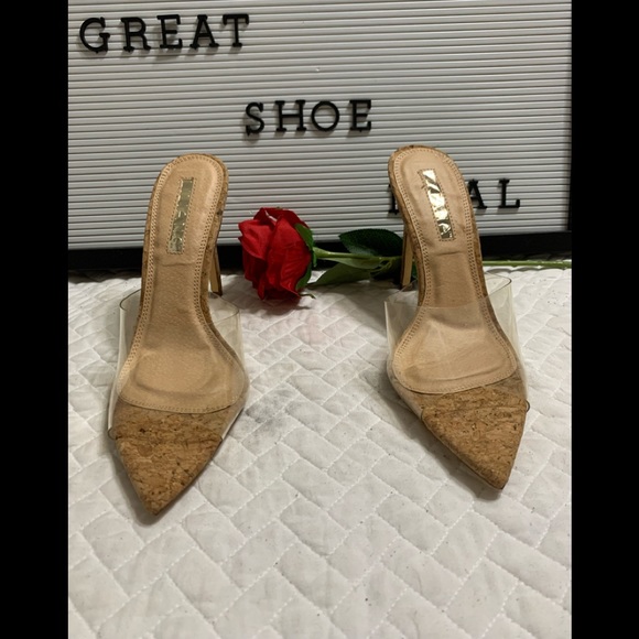 Shoes - Brand New heel clear/transparent mules